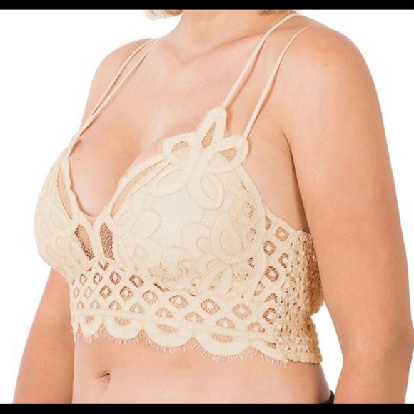 Zenana crochet lace bralette - plus sizes - Picture 1 of 1